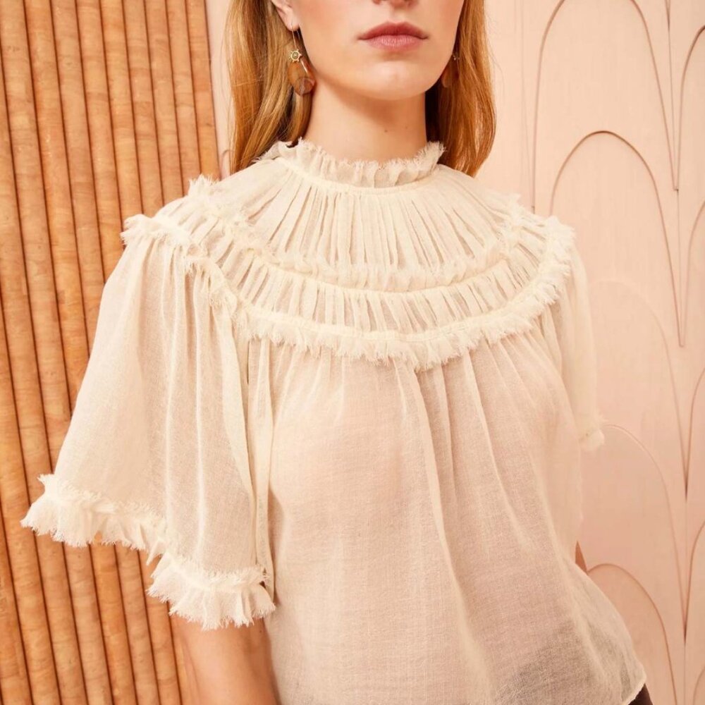 ULLA JOHNSON ZURI TOP Size 8 or 12 NWT